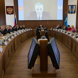 Заседание правительства Сахалинской области. Фото пресс-службы правительства.
